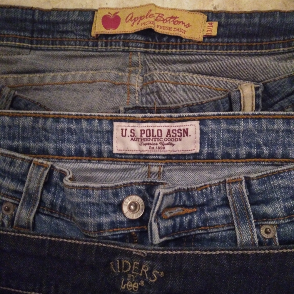 Lot of designer jeans